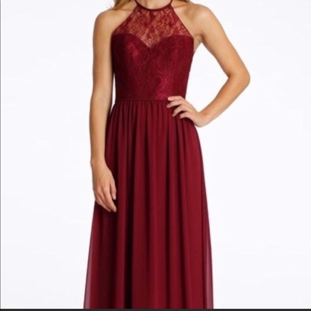 Hayley Paige long bridesmaid dress